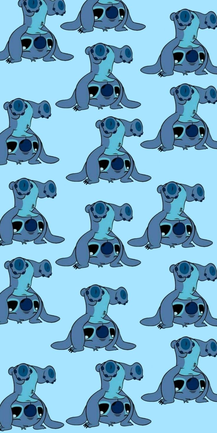Preppy Stitch Wallpaper a Playful