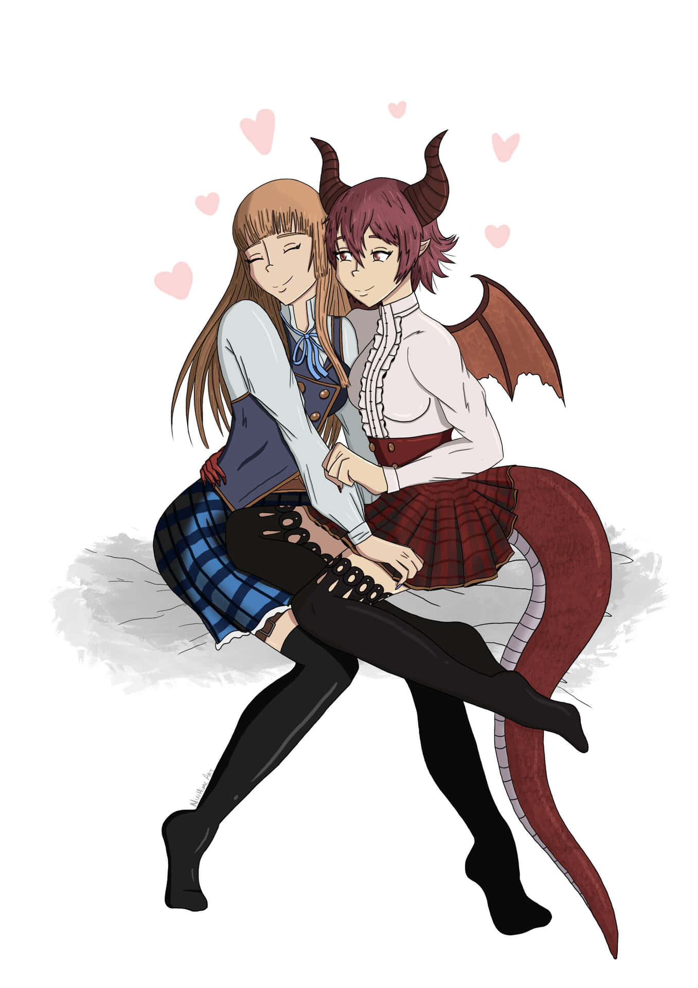 Download Cute Lesbian Anime Couple