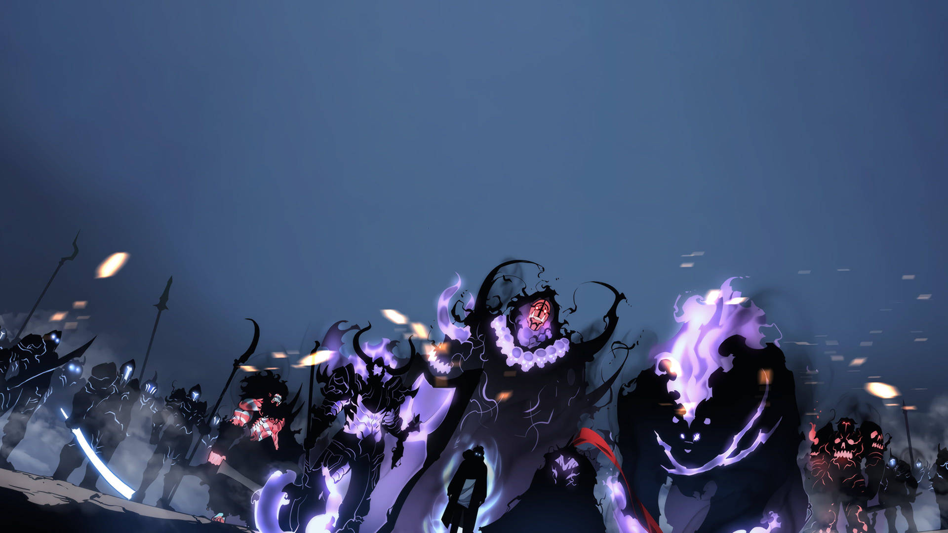 Download Solo Leveling Shadow Army Wallpaper