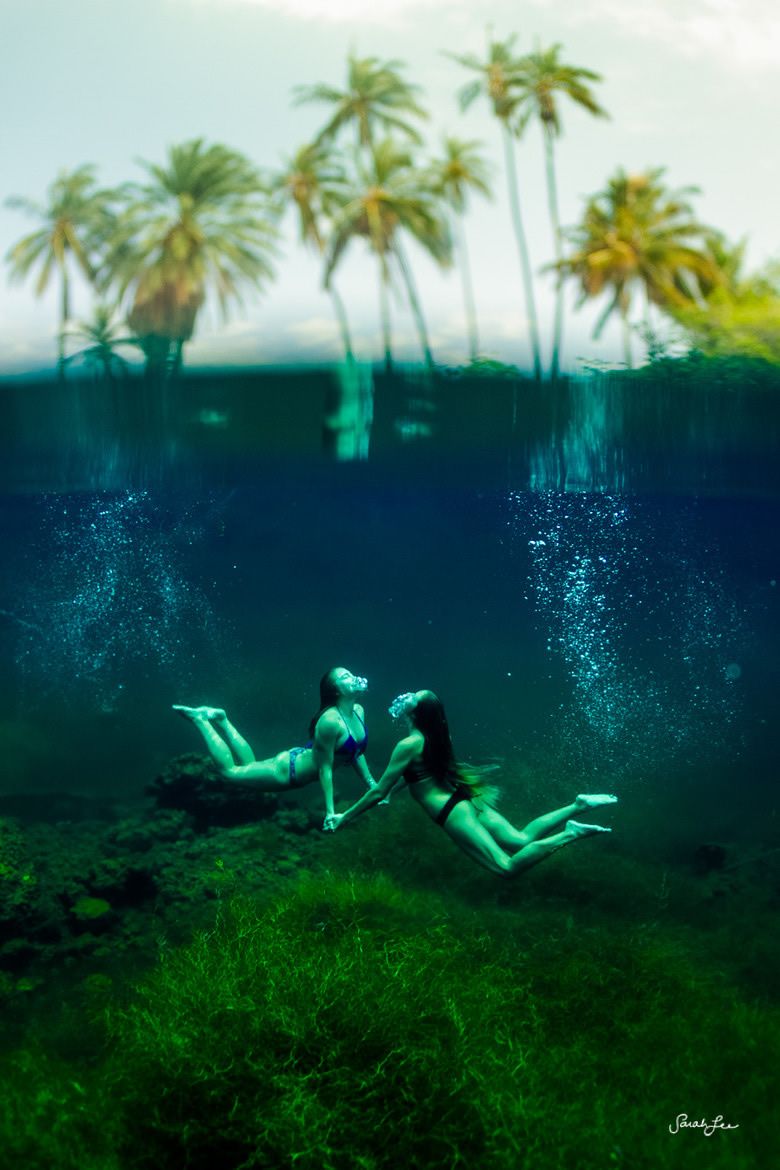 Magical Half Underwater Photography