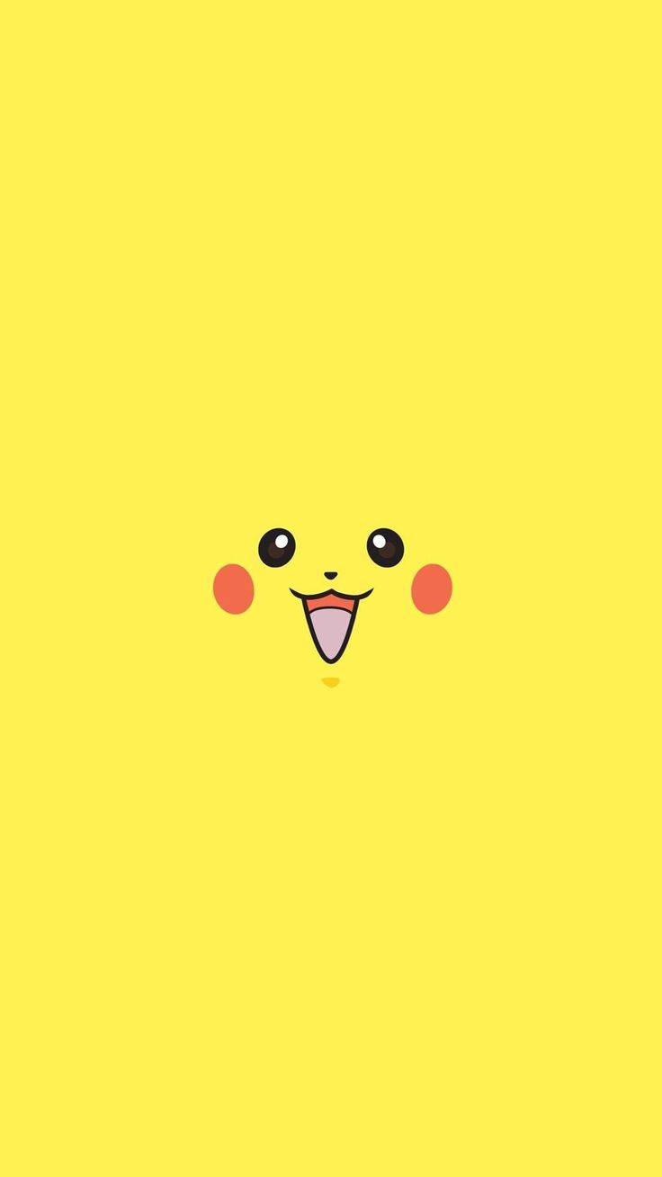Pikachu Pokemon Minimal Flat #iPhone