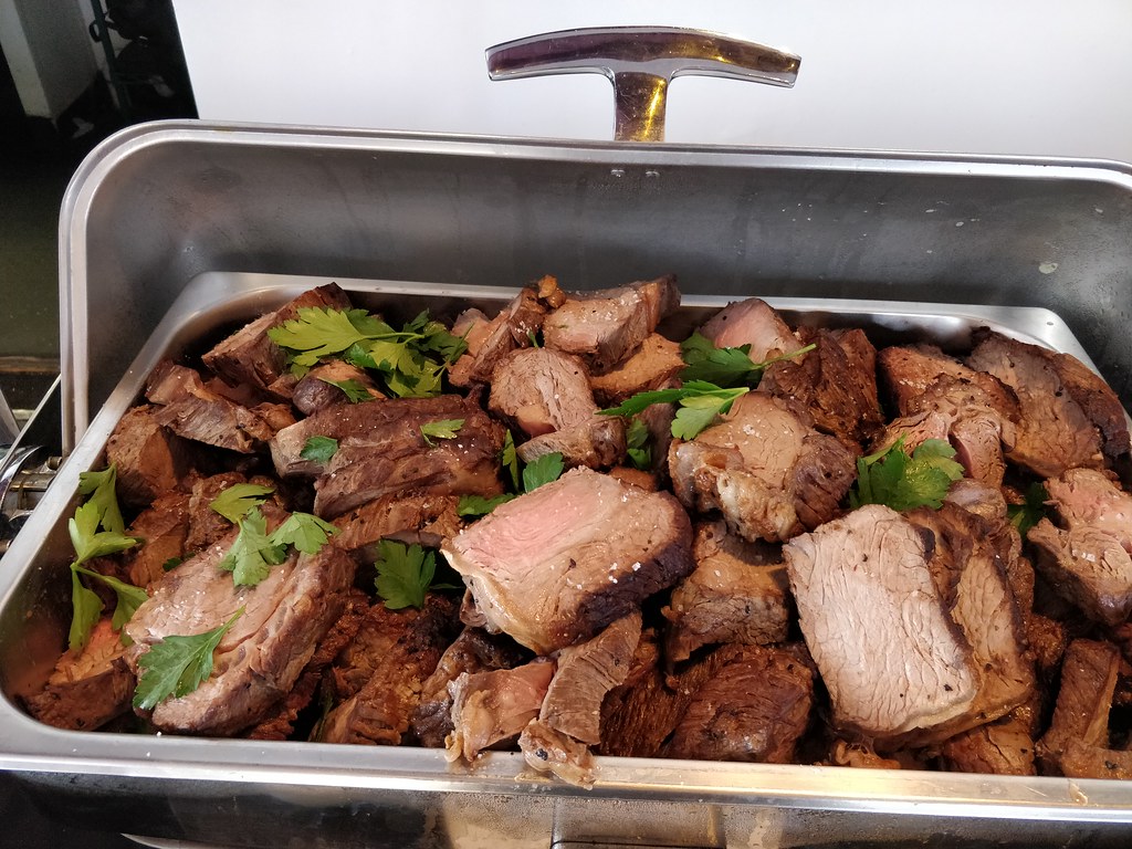 Roast beef brisket lunch at