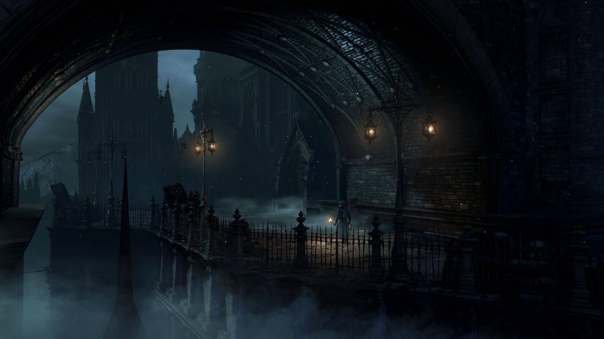 Central Yharnam in Bloodborne Wallpaper