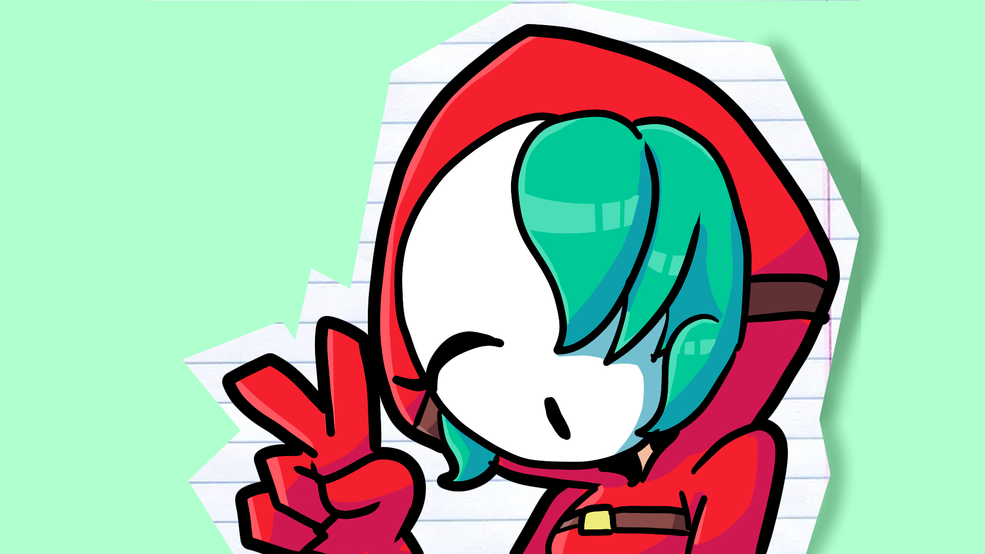 Shy gal from the animation
