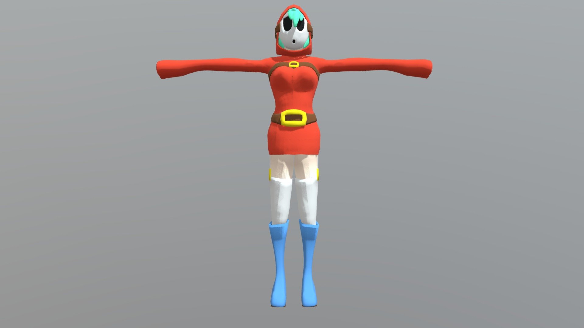 SHY GAL Unity Free 3D model