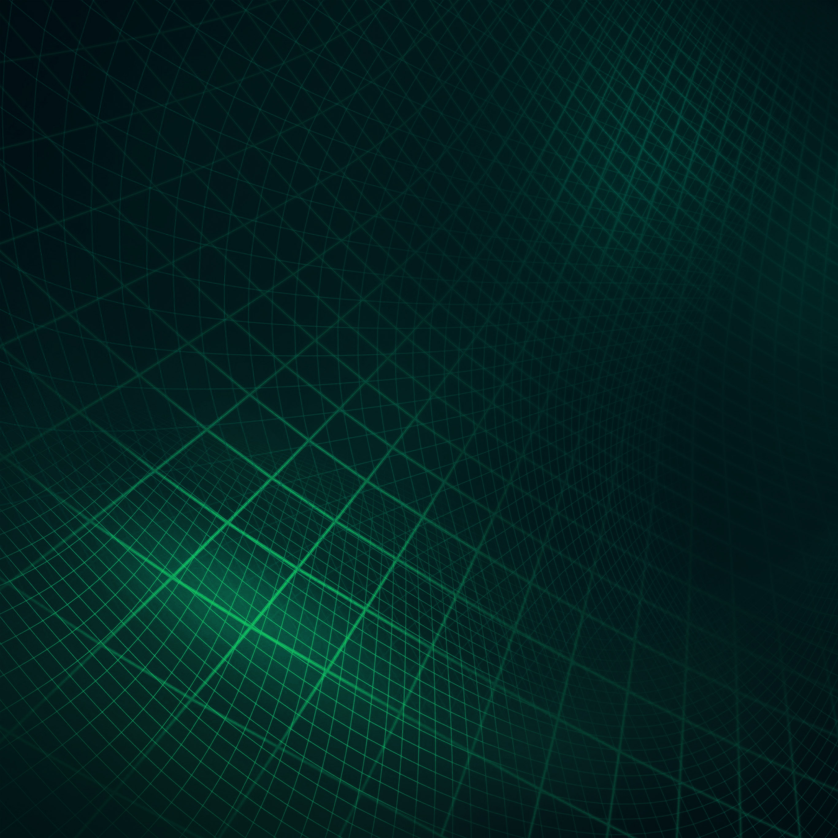Abstract Line Digital Dark Green