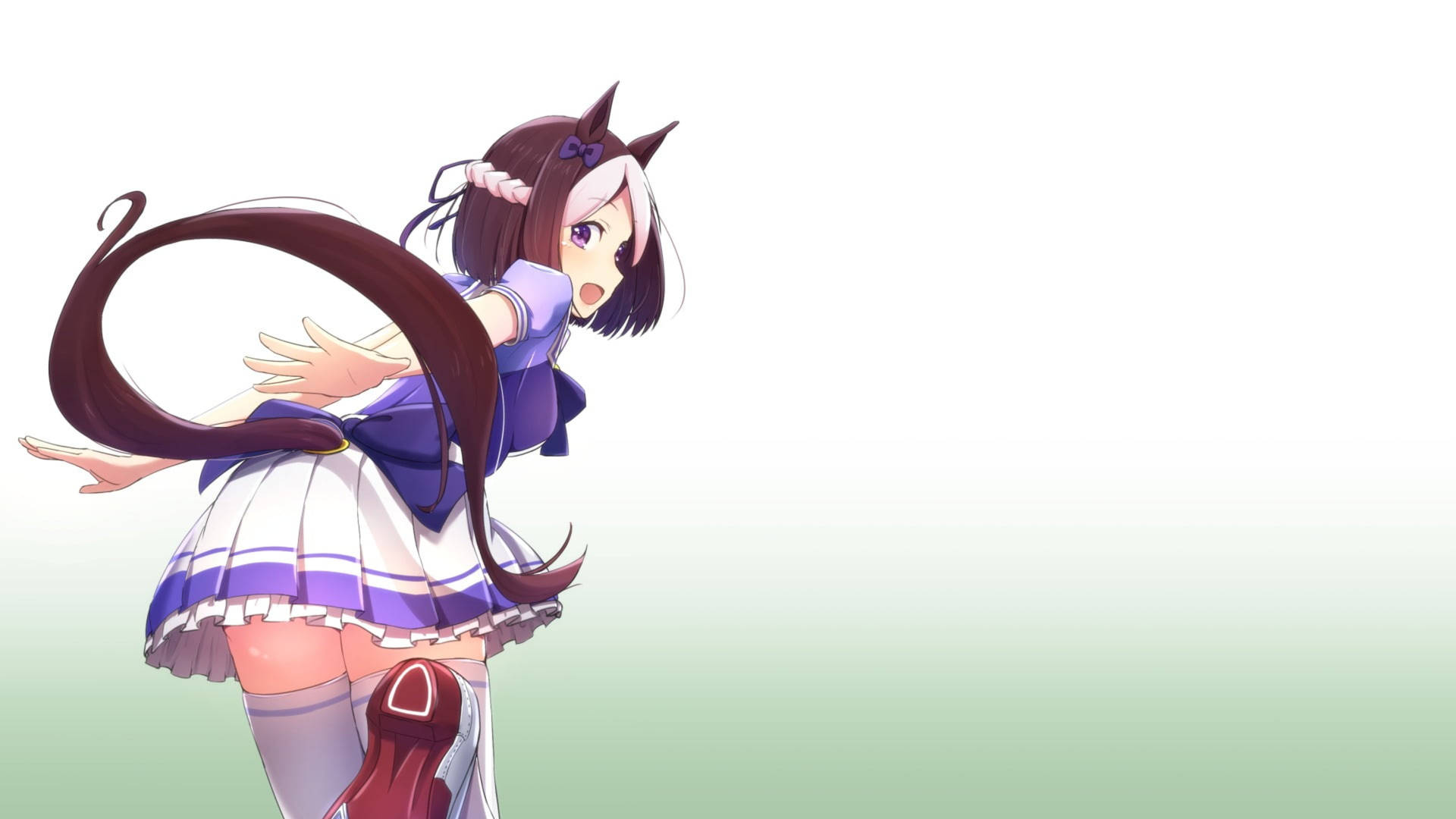 Download Uma Musume Pretty Derby Back View Wallpaper