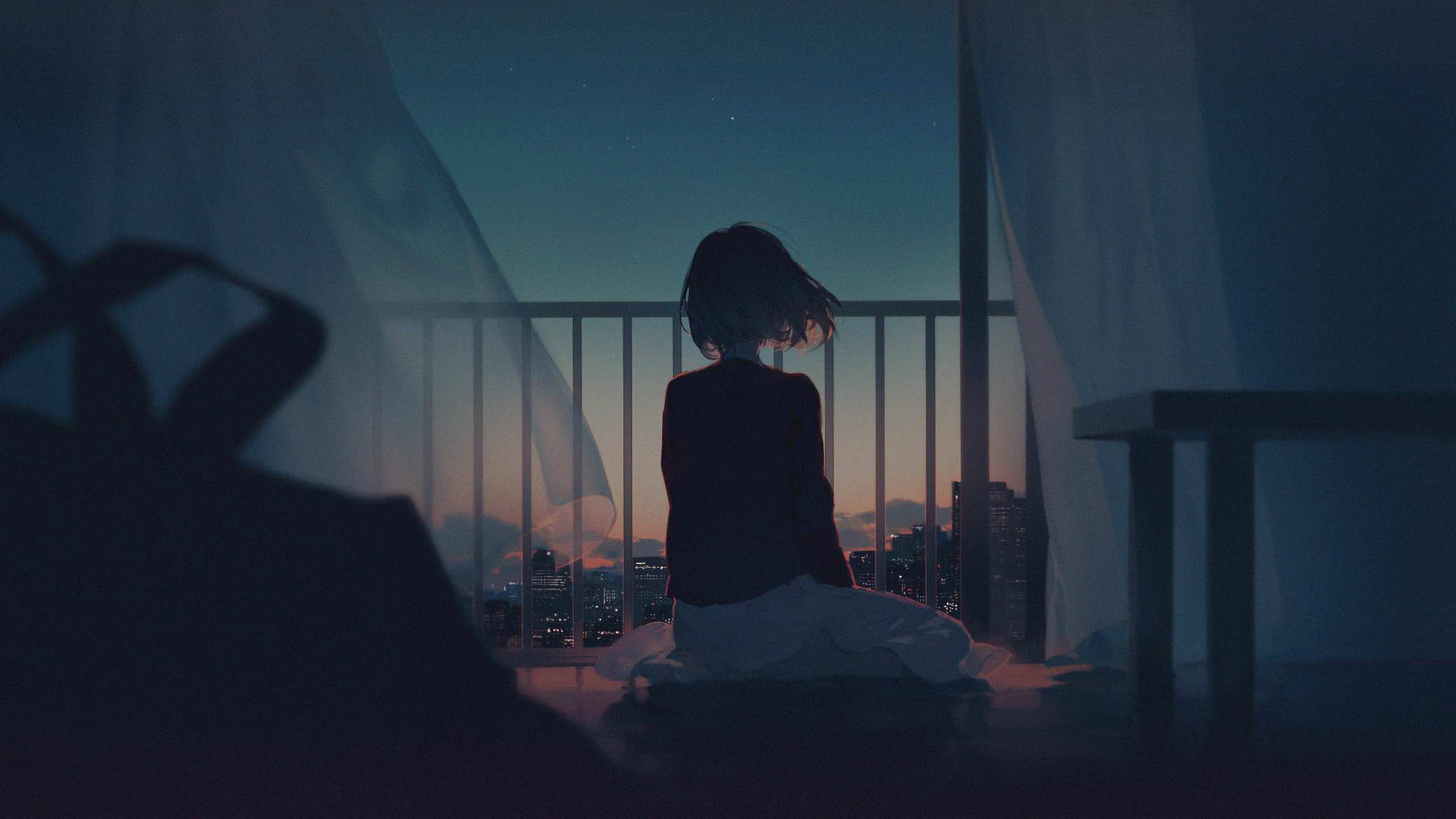 Download free Lo Fi Alone Window Girl