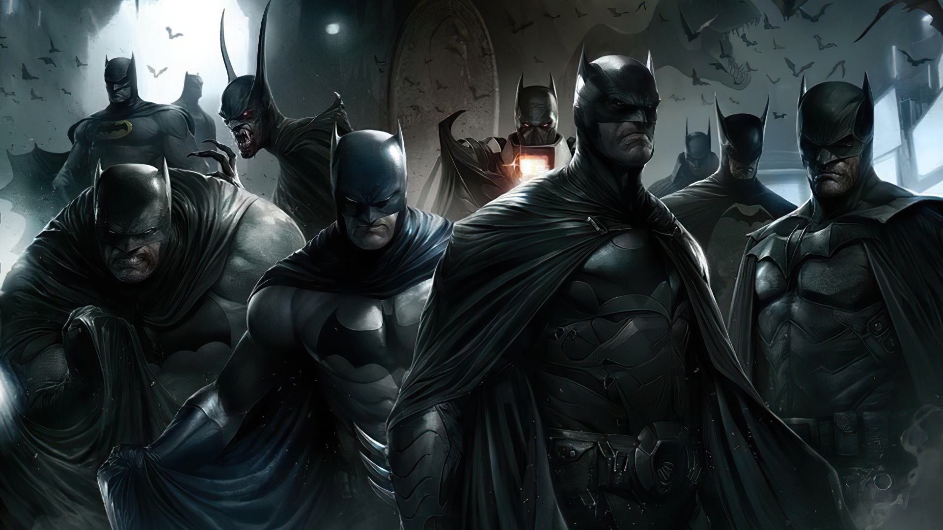 Batman Versions Wallpaper, HD