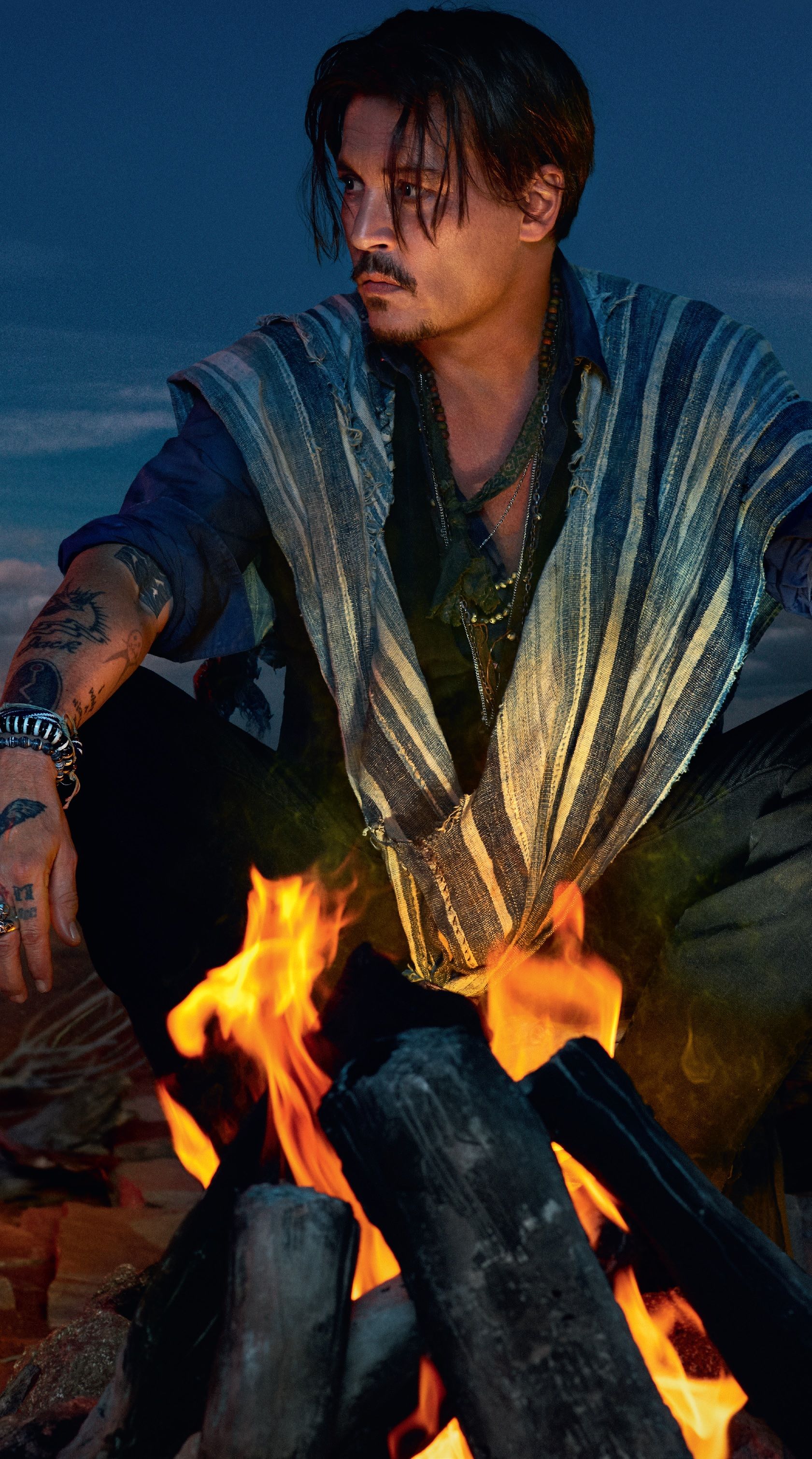 Johnny Depp for the new 2019 Dior