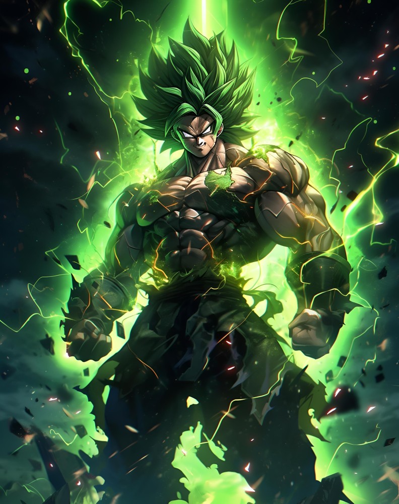 Broly Dragon Ball Z Poster for room A3