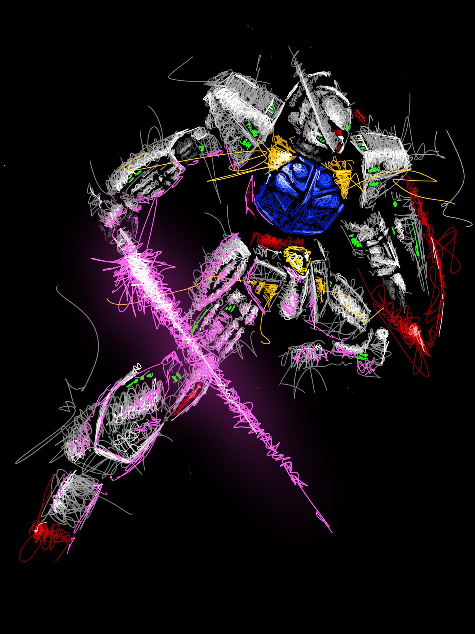 Turn A gundam scribble. A lot of people