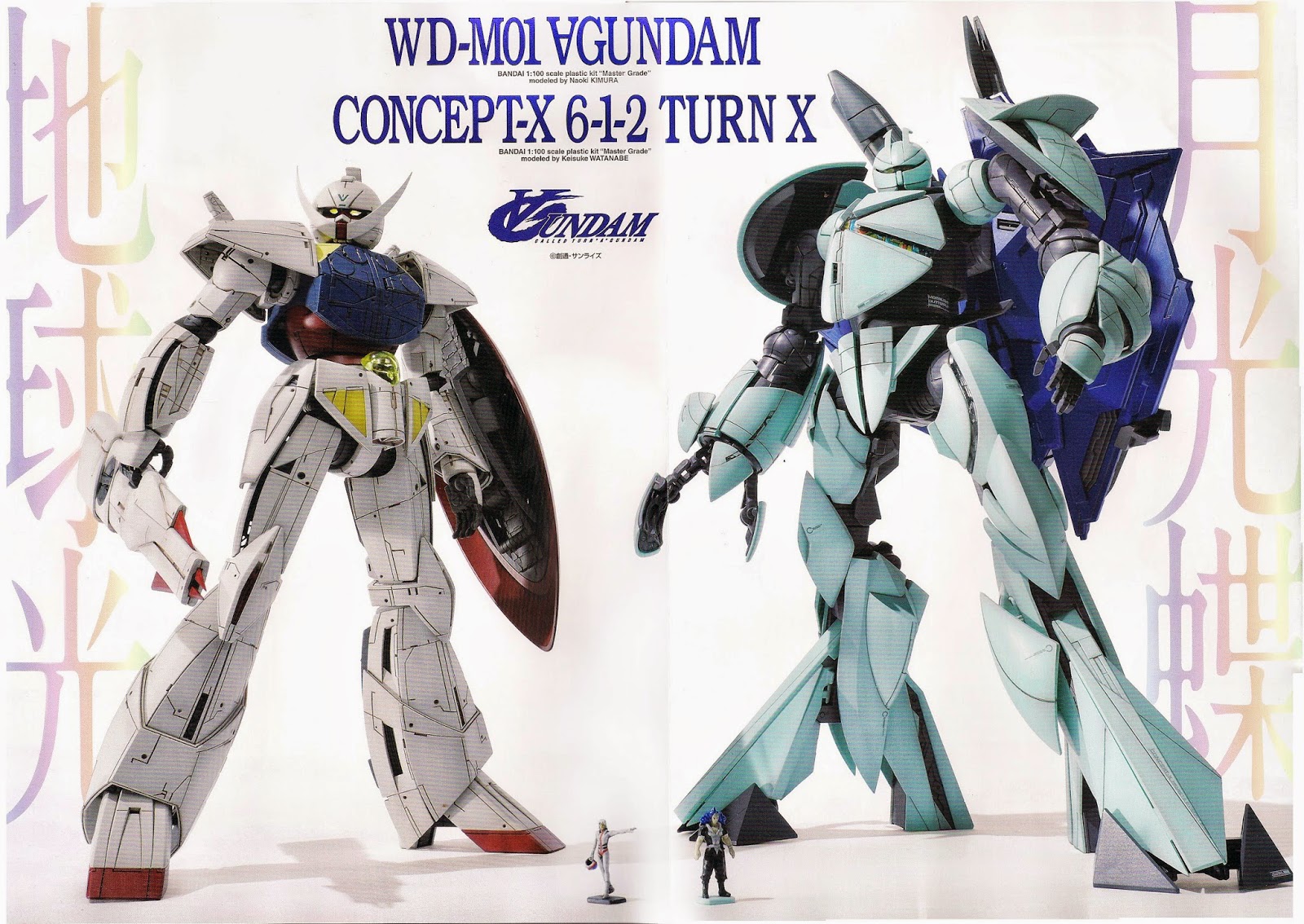 MG 1 100 Turn A Gundam And Turn X Wallpaper