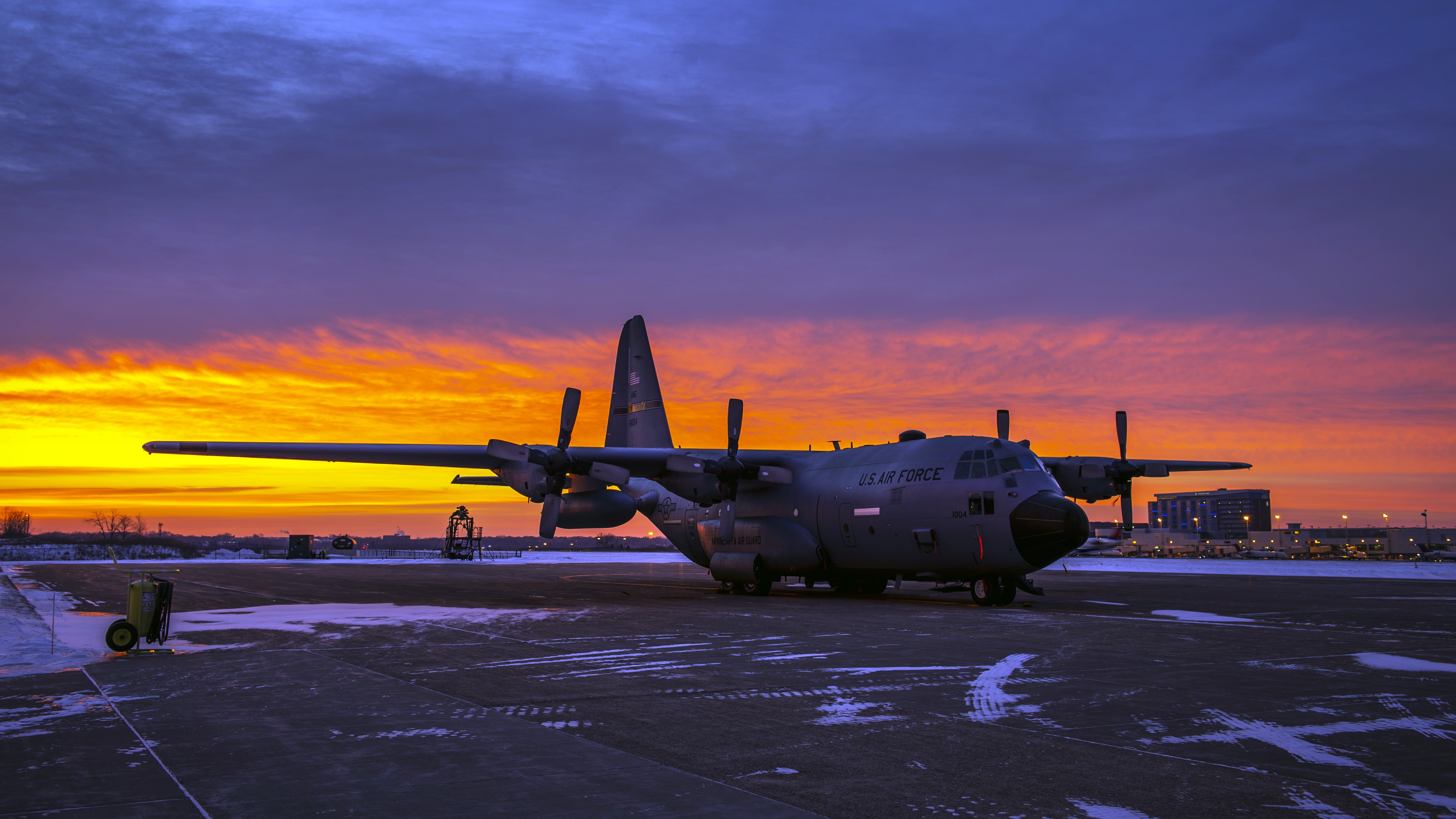 Military Lockheed C 130 Hercules 4k
