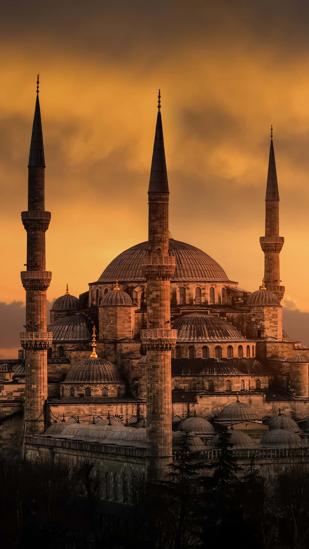 Download High Contrast Blue Mosque