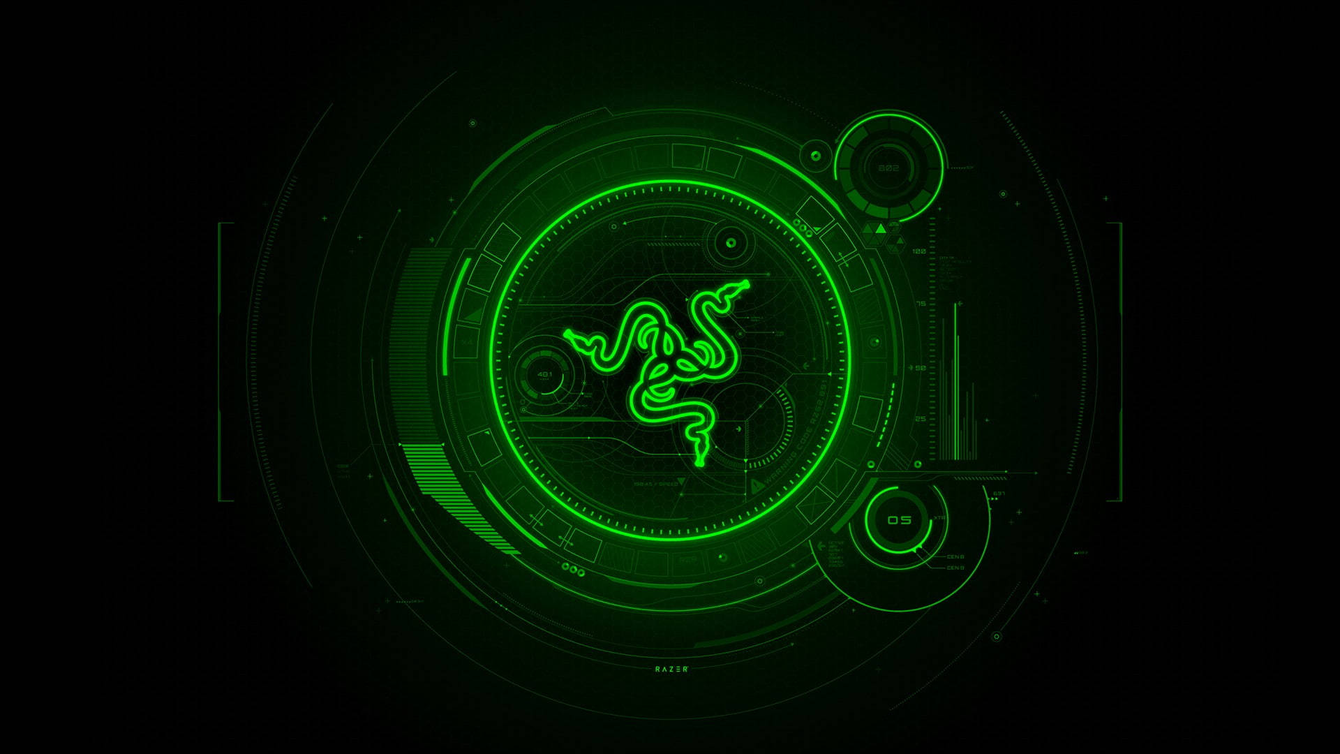 Download Green Razer Gaming Logo HD
