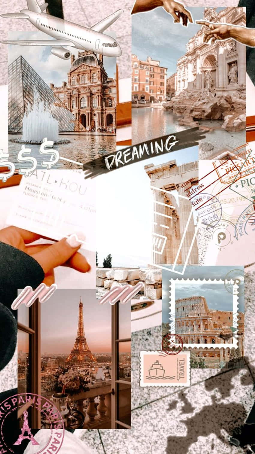 Download World Travel Aesthetic Collage