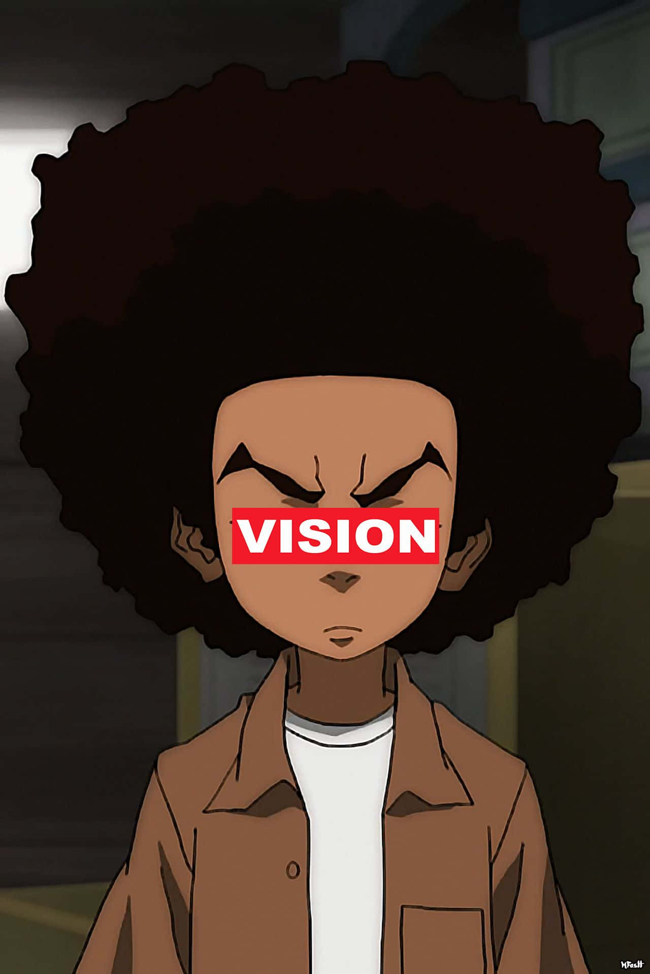 Download Boondocks Pfp Vision Wallpaper