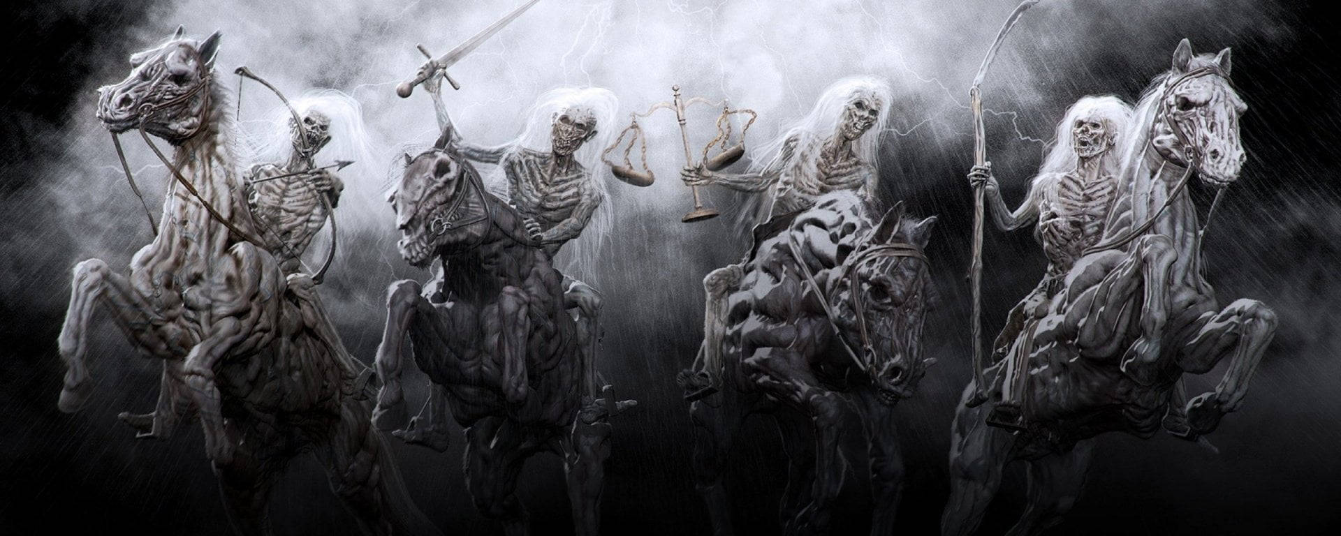 Download Riding Horses Skeleton Desktop