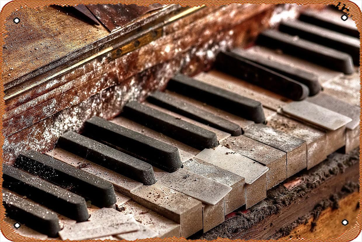 Old piano keyboard wallpaper Piano