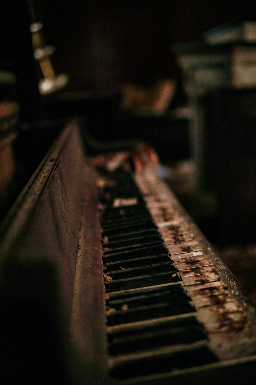 Close Up Photography Of Upright Piano
