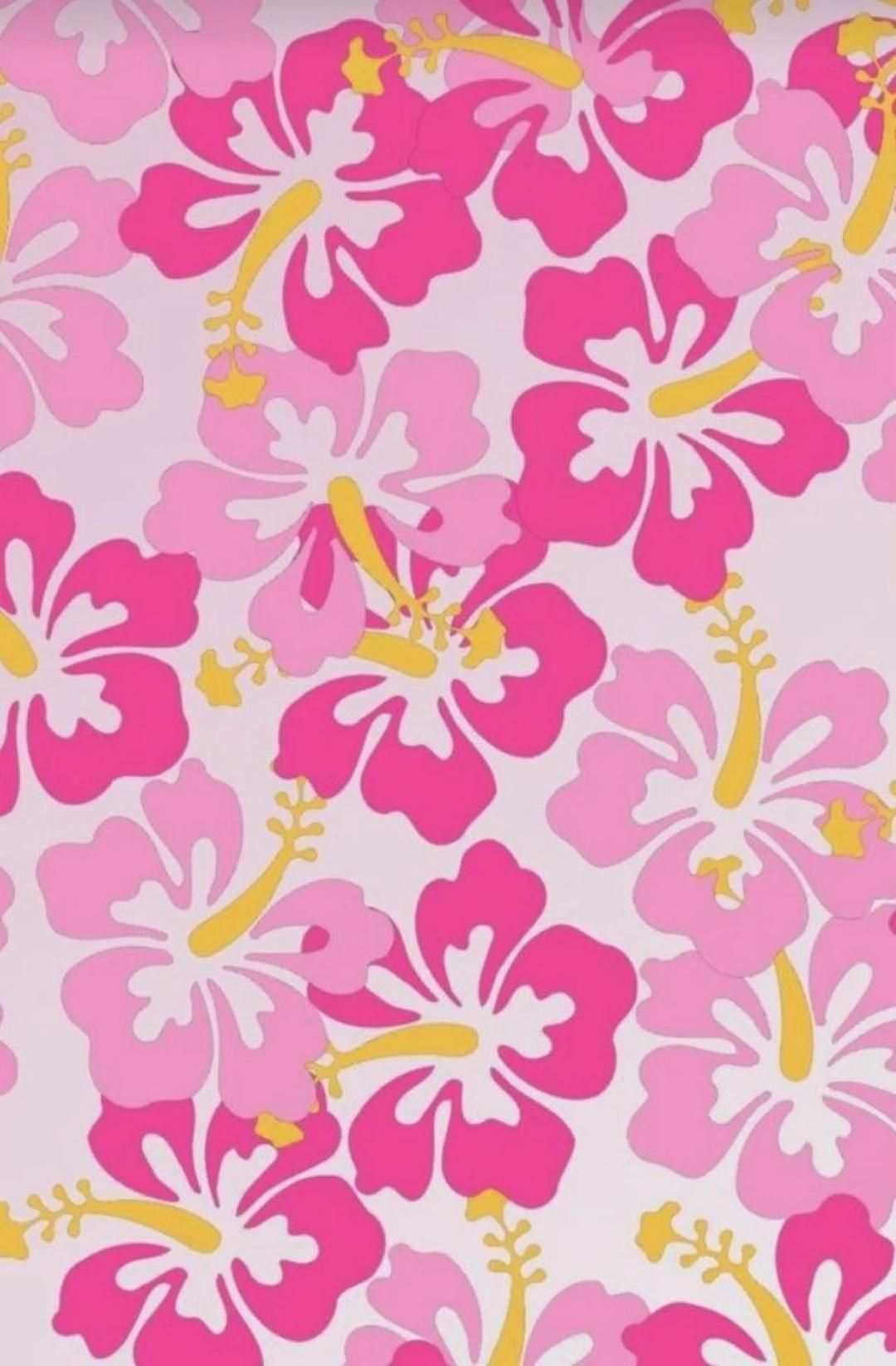 Pink and Yellow Flowers Wallpaper