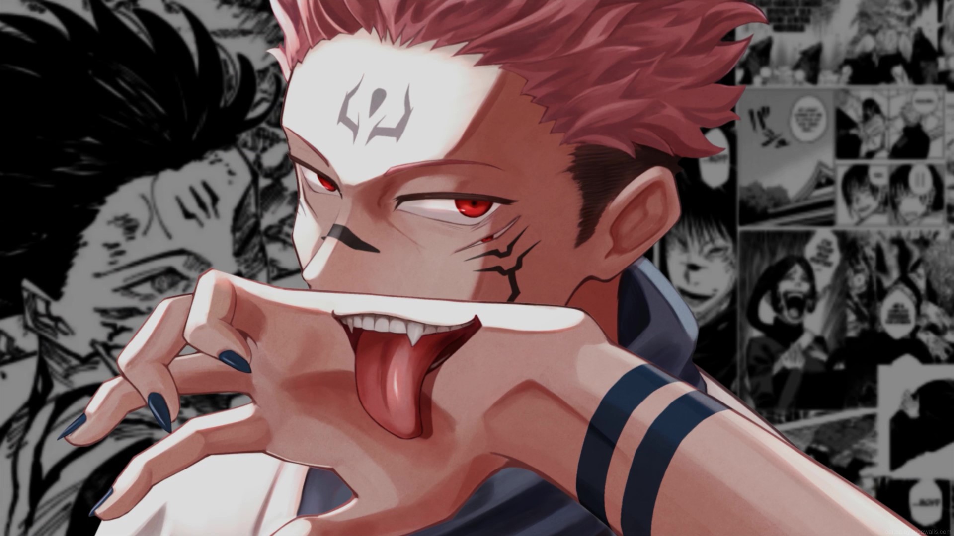 Sukuna Manga Scroll Jujutsu Kaisen Live