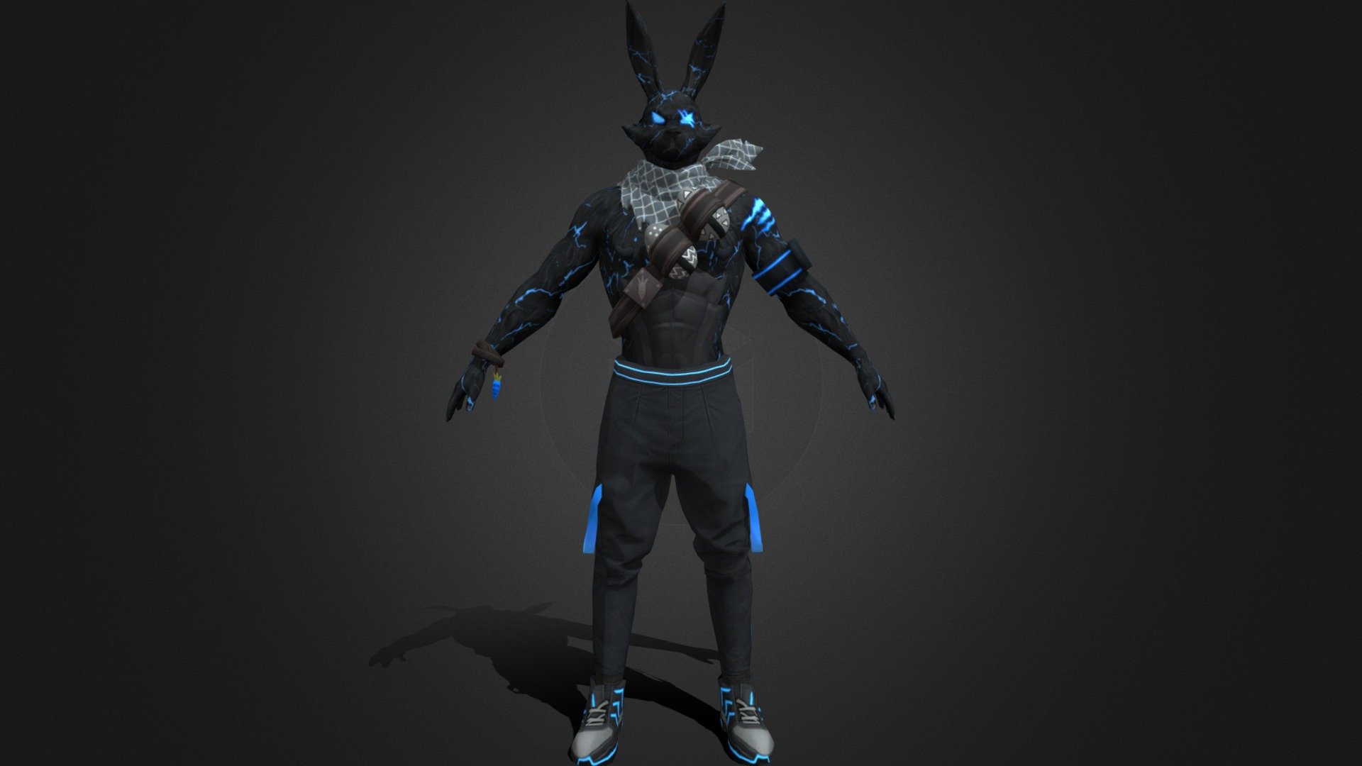 FREE FIRE NEW BUNNY BUNDLE 3D MODEL
