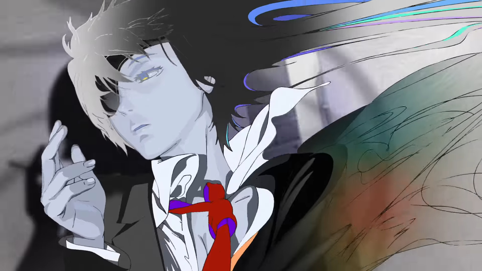 eyepatches, colorful, anime girls