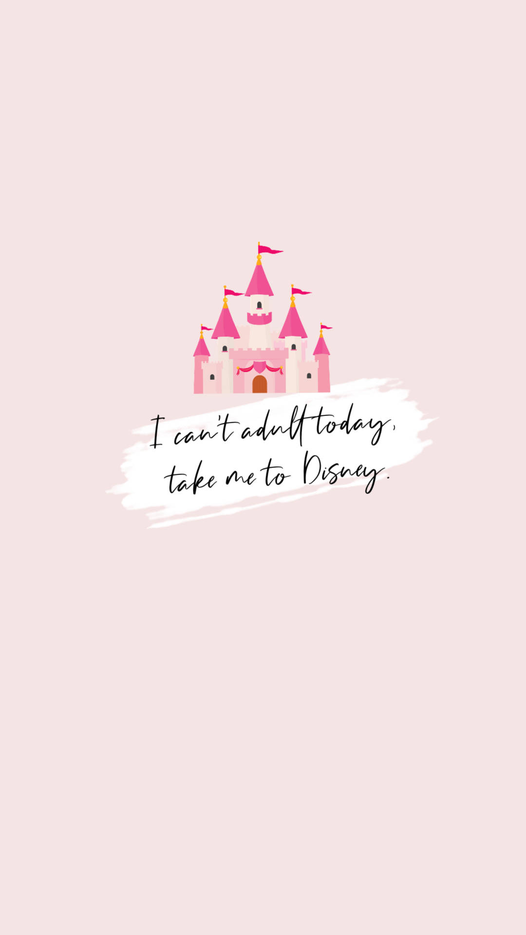 Download free Pink Quote Disney iPhone
