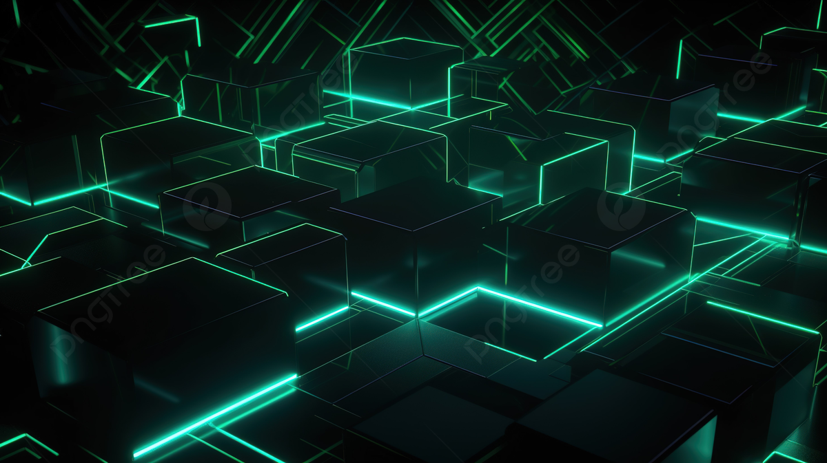 Green Geometric Abstract Background