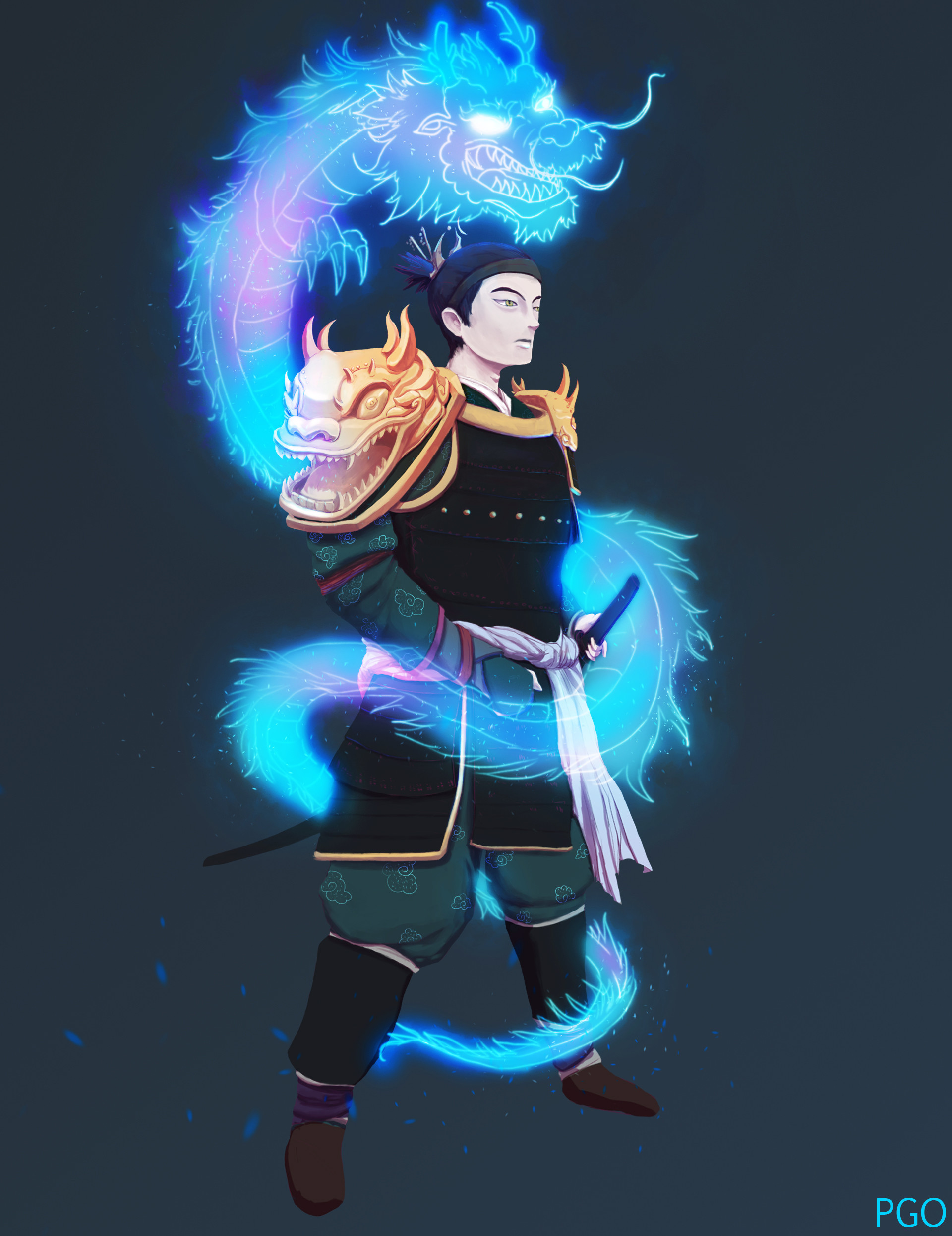 Samurai and Dragon Spirit
