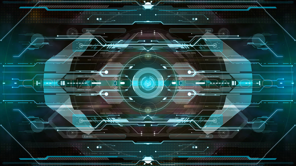 5K Futuristic HUD Wallpaper