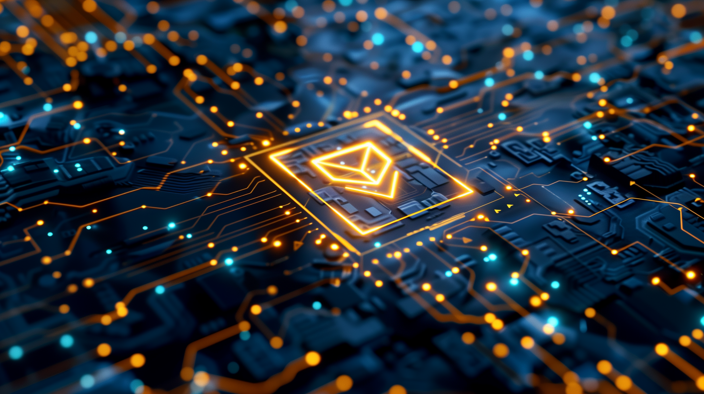 Futuristic Circuit Board Technology HD Wallpaper