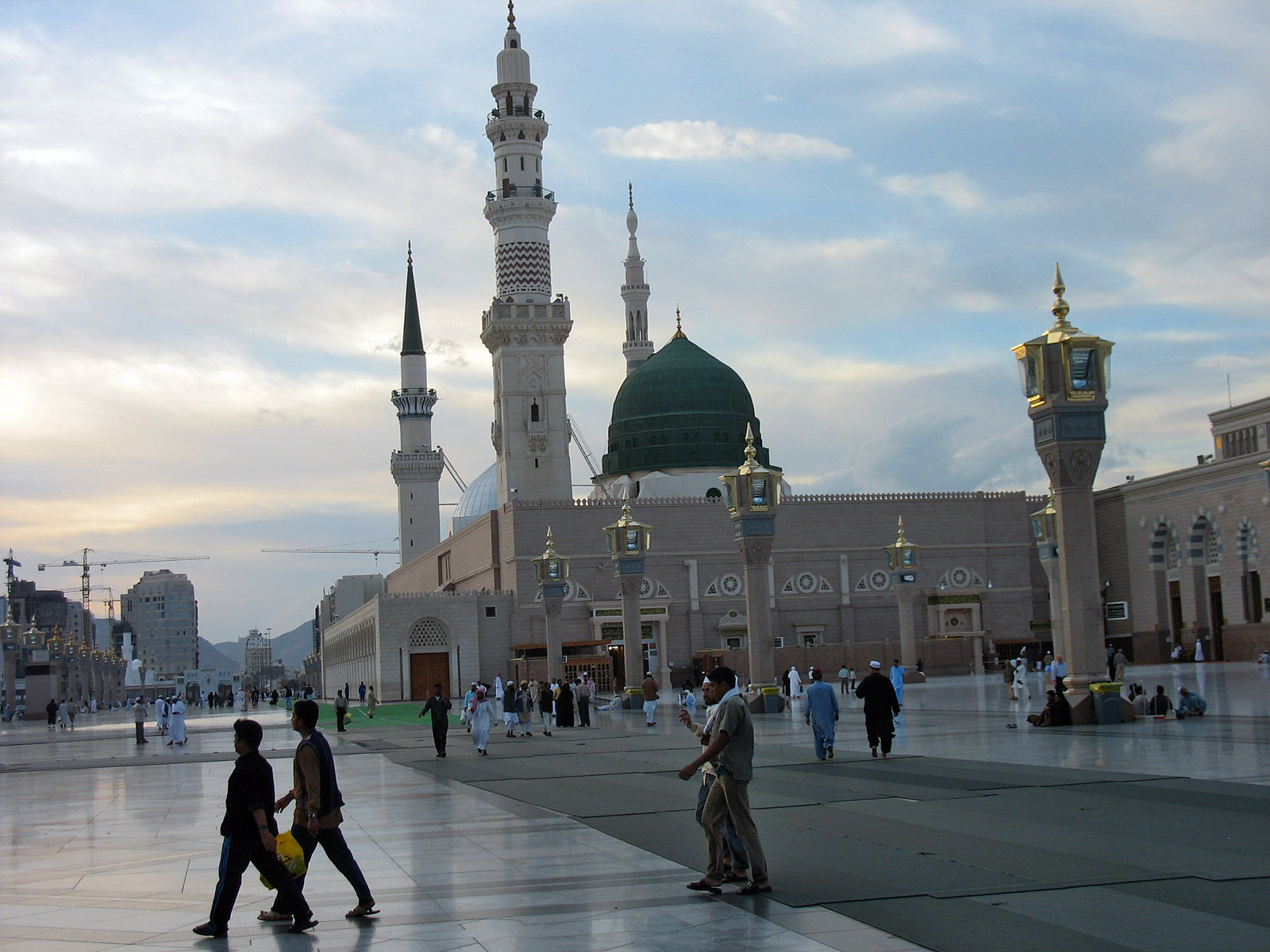 Madinah Haram at sunset