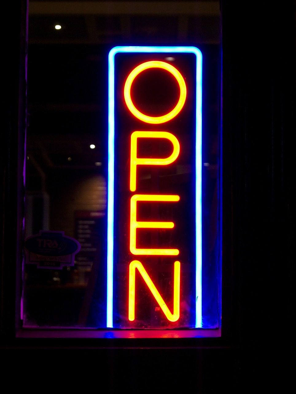 Open Neon Sign Lights