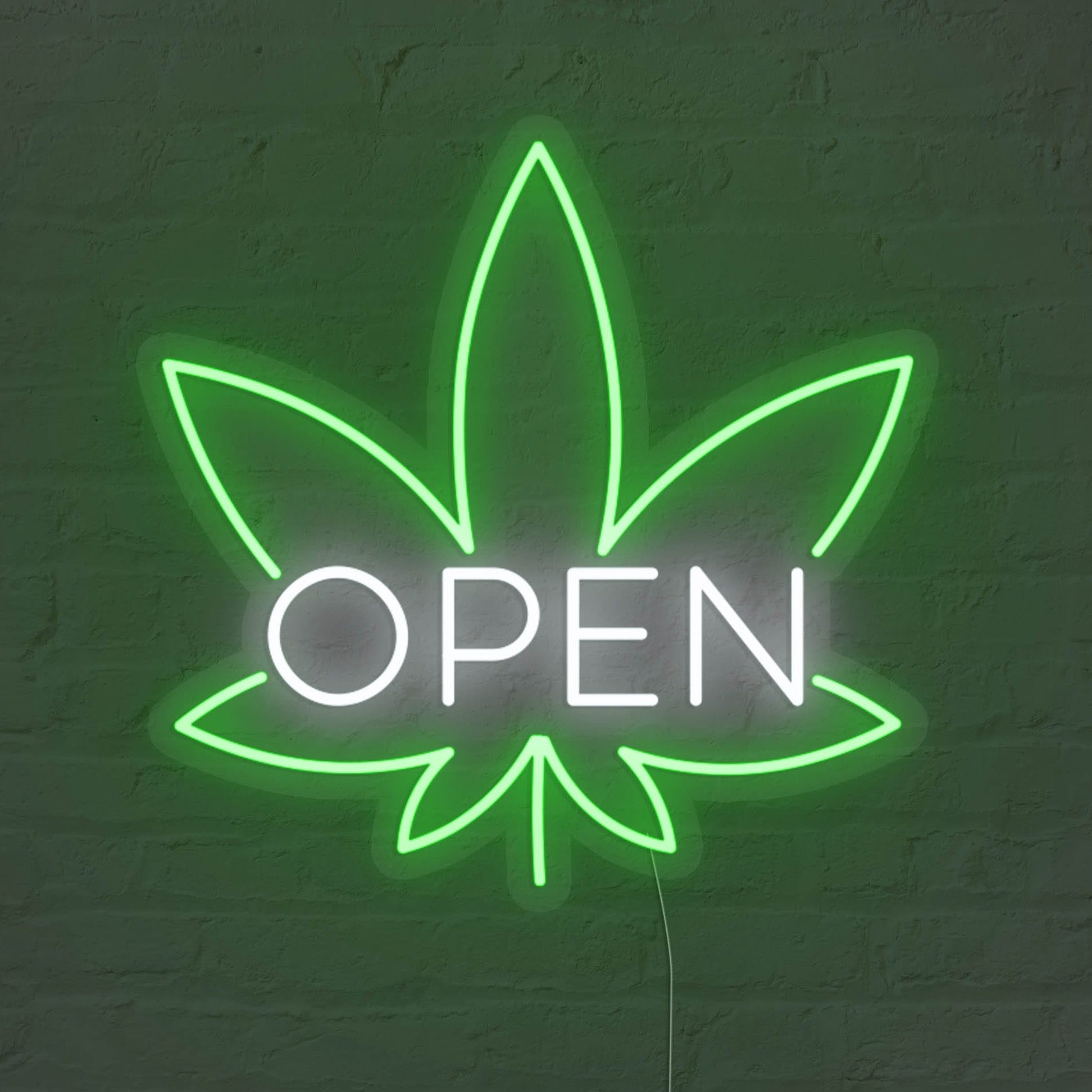 Weed Open LED Neon Sign Mfg