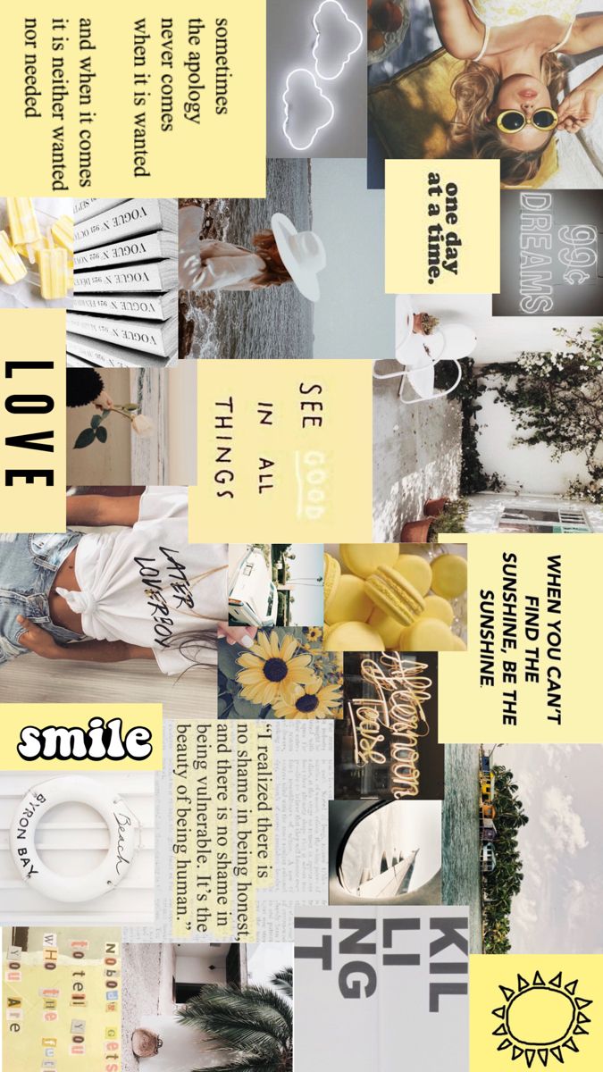 Collage Wallpaper. Aesthetic iphone