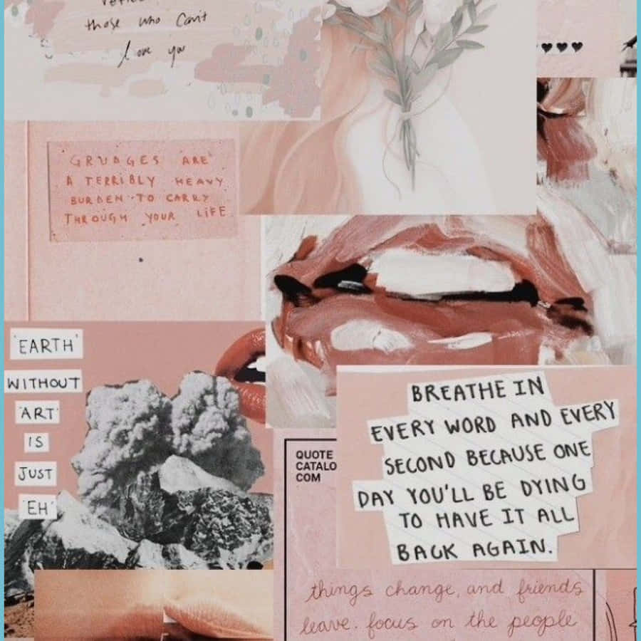 Download free Aesthetic Pink Collage
