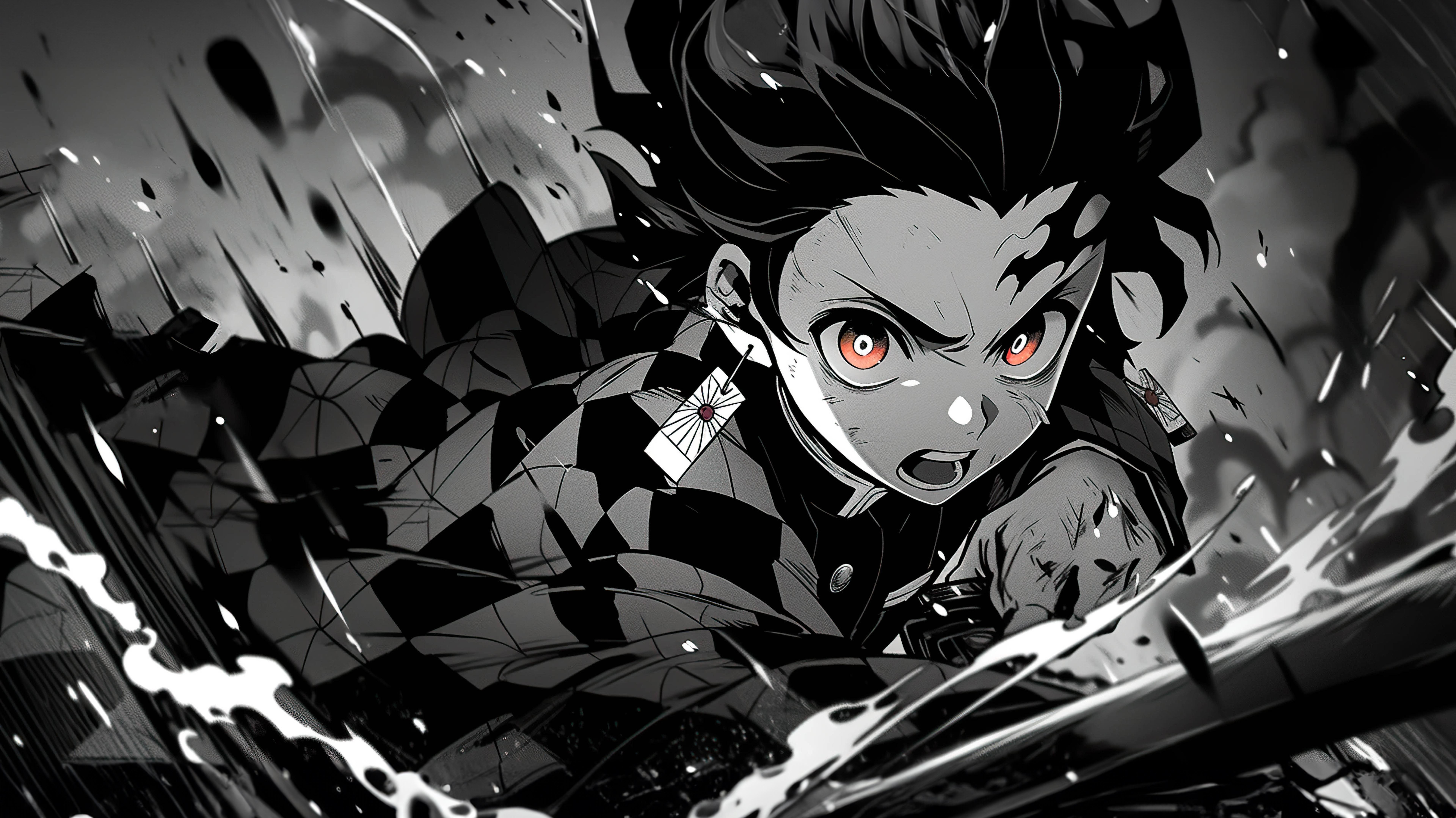 Dark Demon Slayer Wallpaper 8K