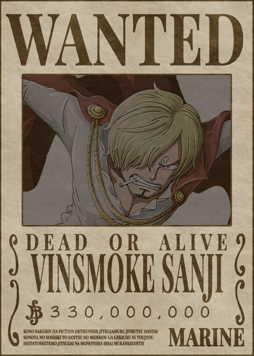 Vinsmoke Sanji. Плакат, Рисование