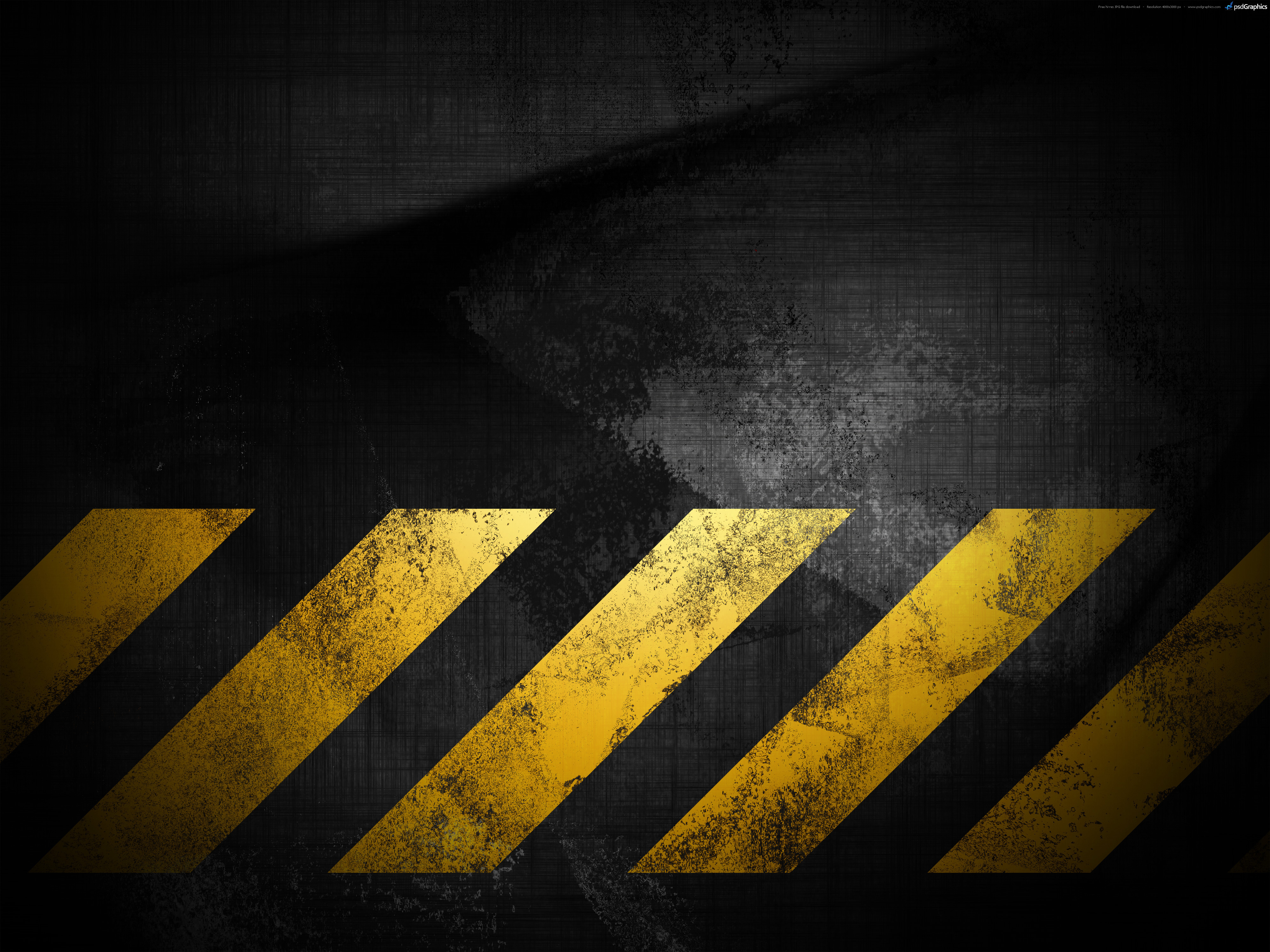 Wallpaper fading, texture, background, grunge, grunge, the dark background, danger, yellow stripes for mobile and desktop, section текстуры, resolution 4000x3000