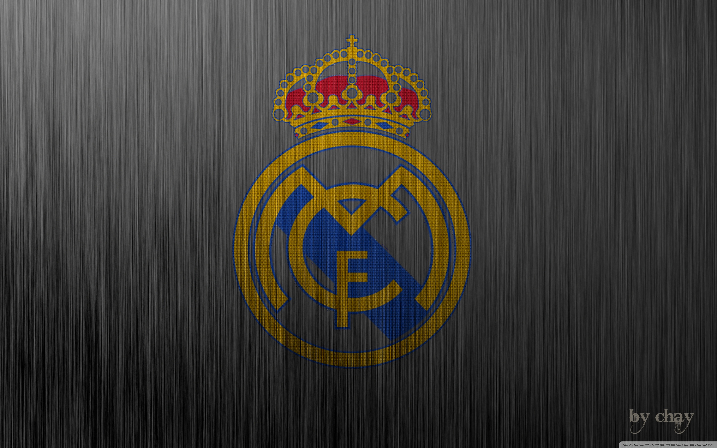 Real Madrid Metal Logo Ultra HD Desktop