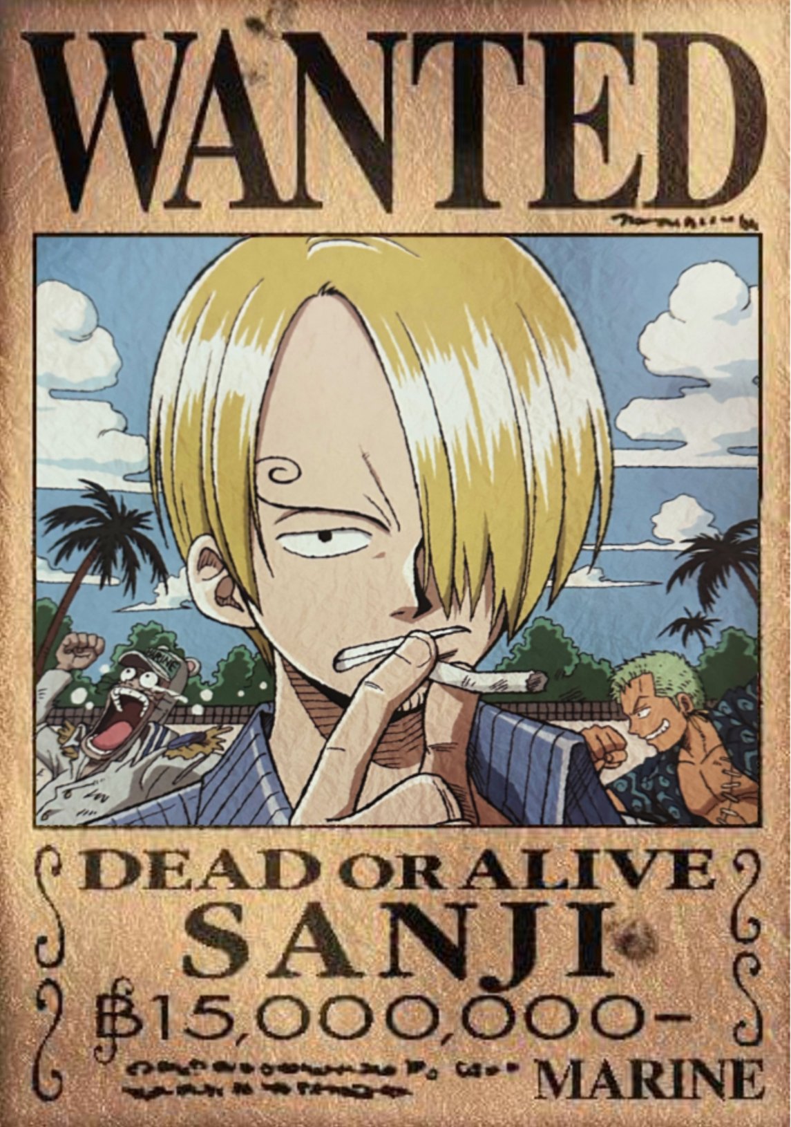 ZORO IN SANJI'S BOUNTY POSTER OH THAT'S