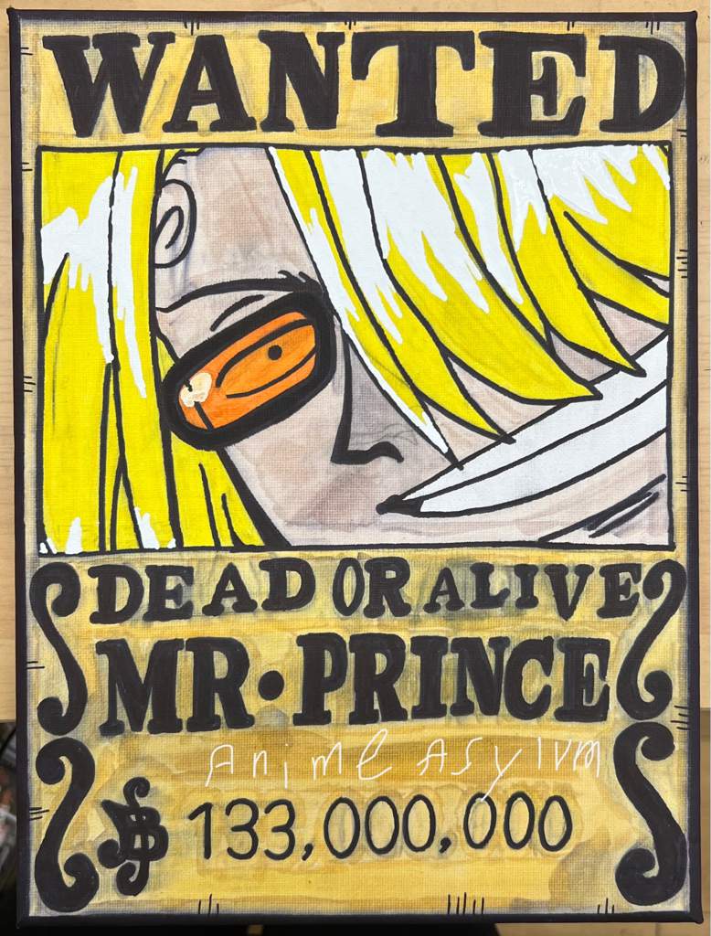 WANTED poster Mr. Prince. One Piece Amino