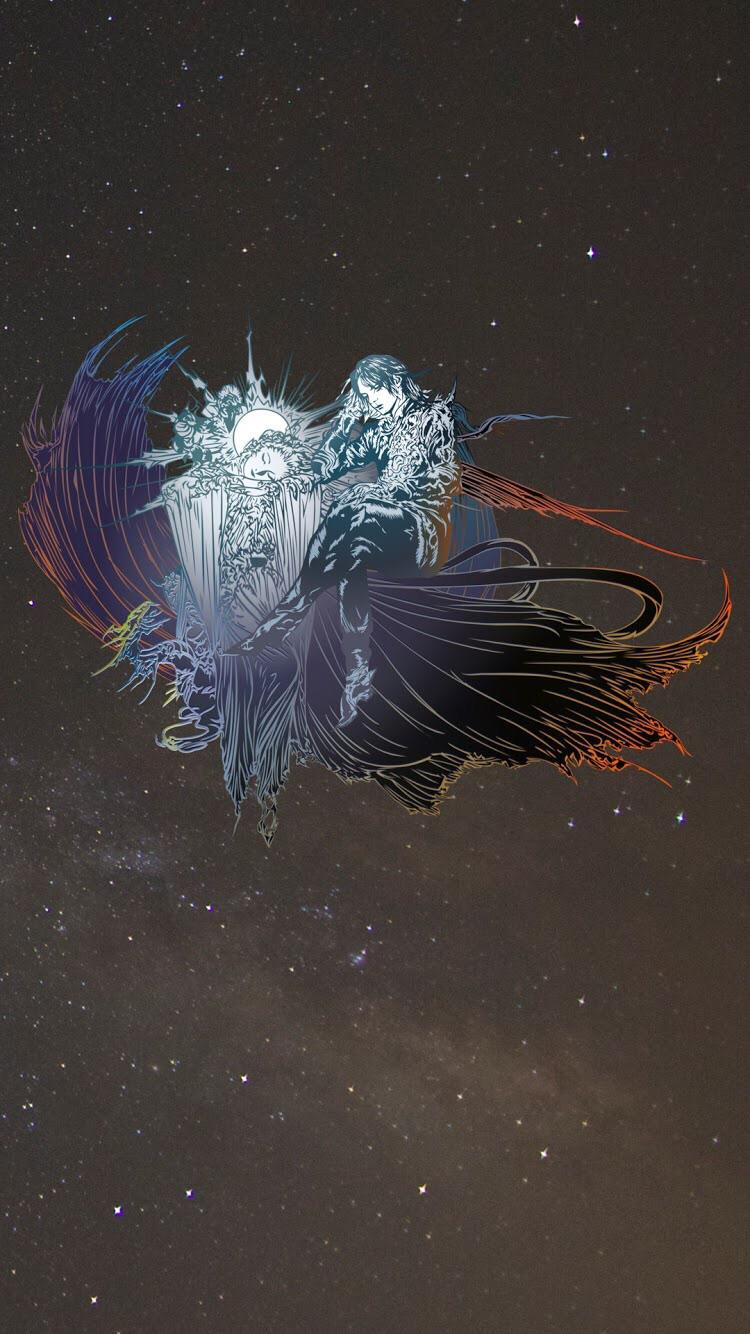 phone wallpaper using the endgame logo