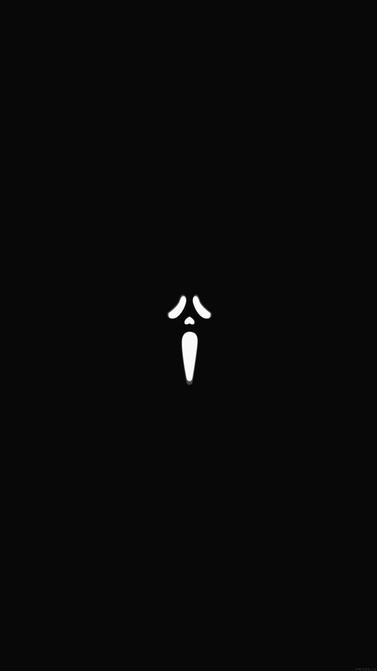 Scream Black Minimal Cute Art