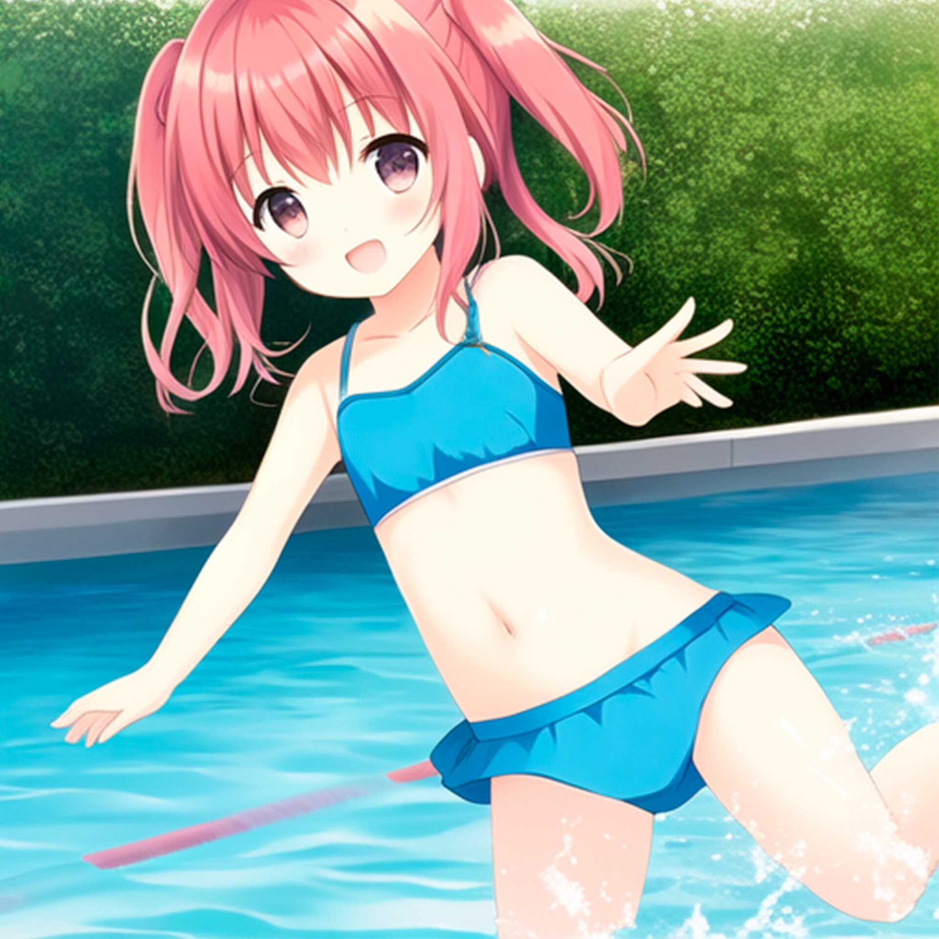 Girl swimming