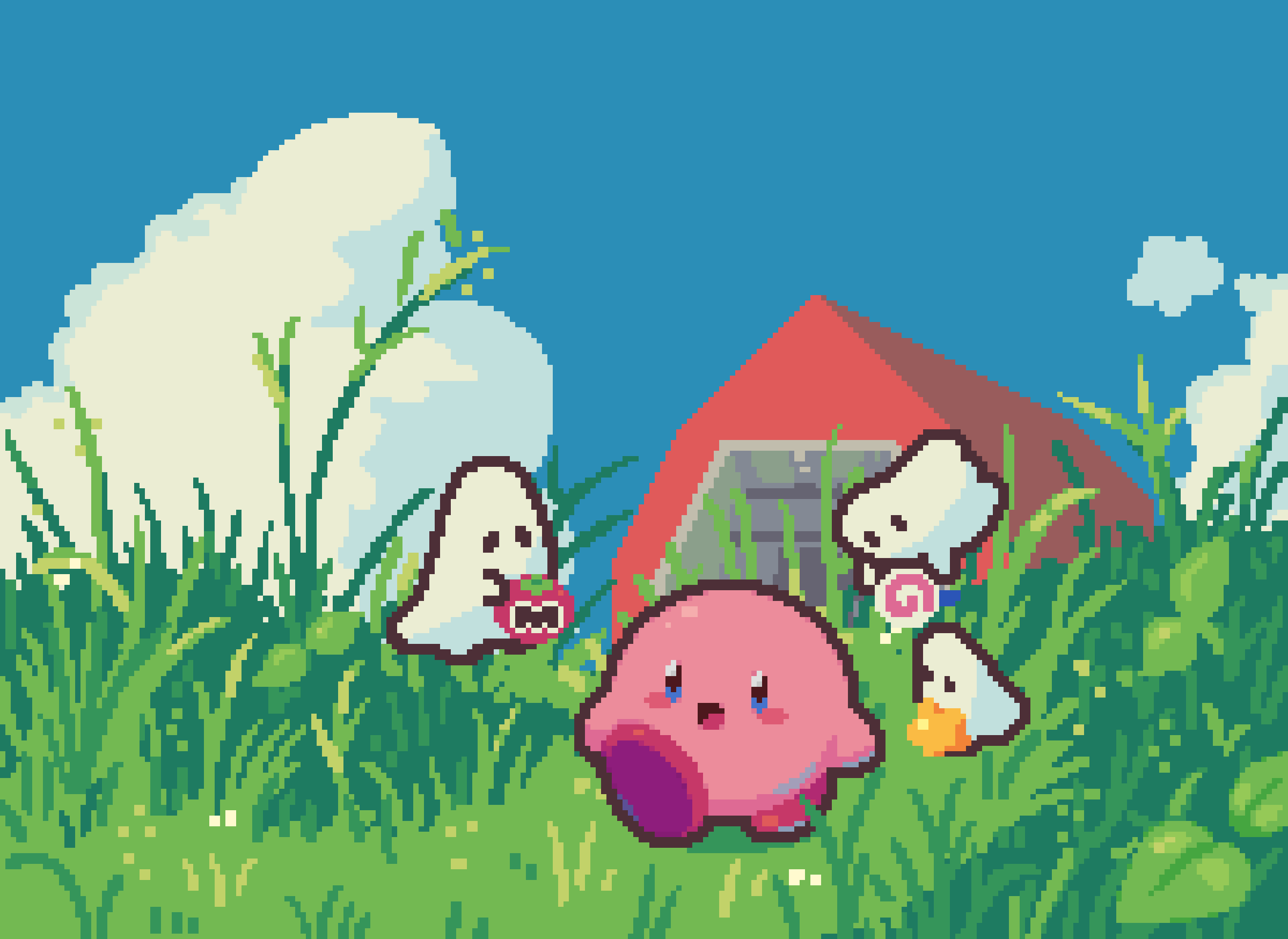 Kirby tablet & desktop wallpaper