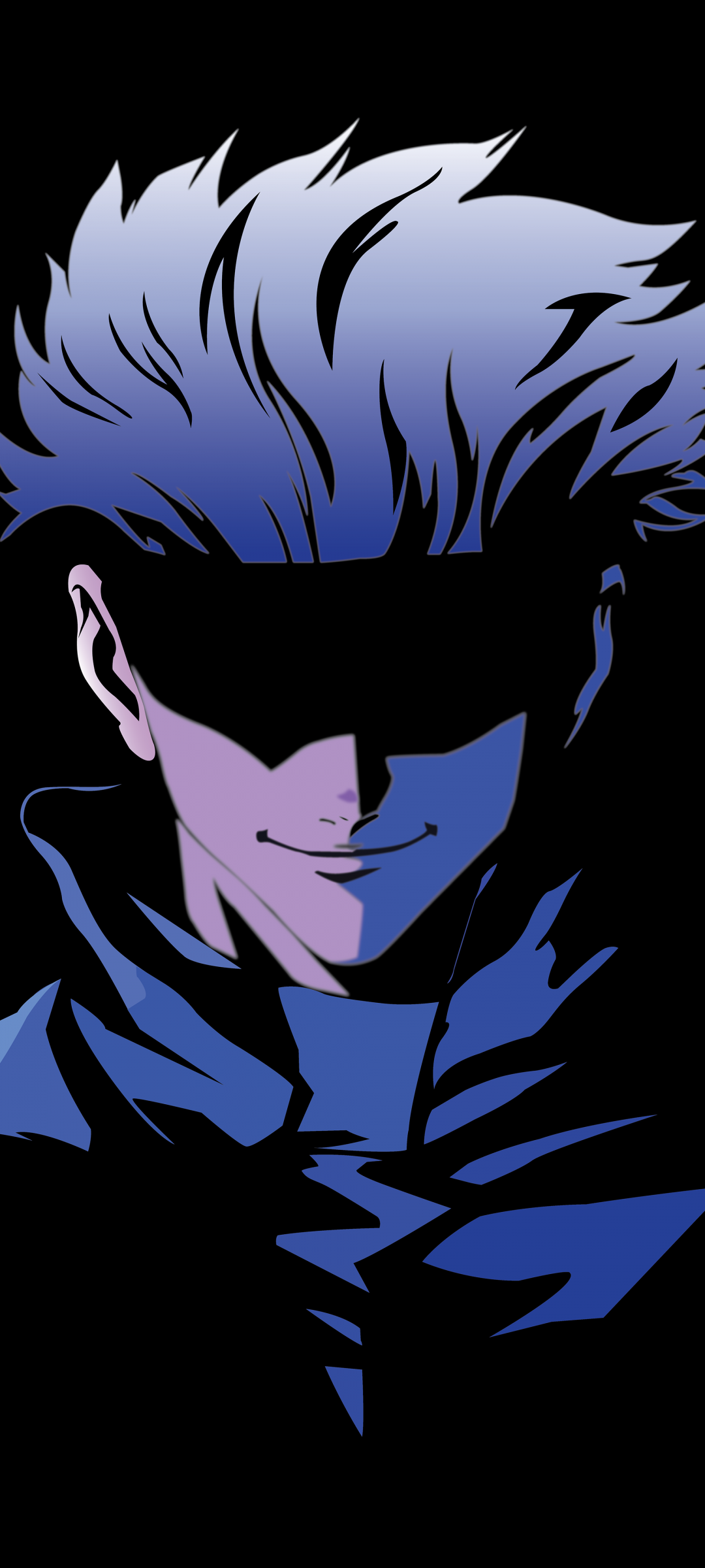 Satoru Gojo Wallpaper 4K, Black background, 8K, AMOLED, 5K